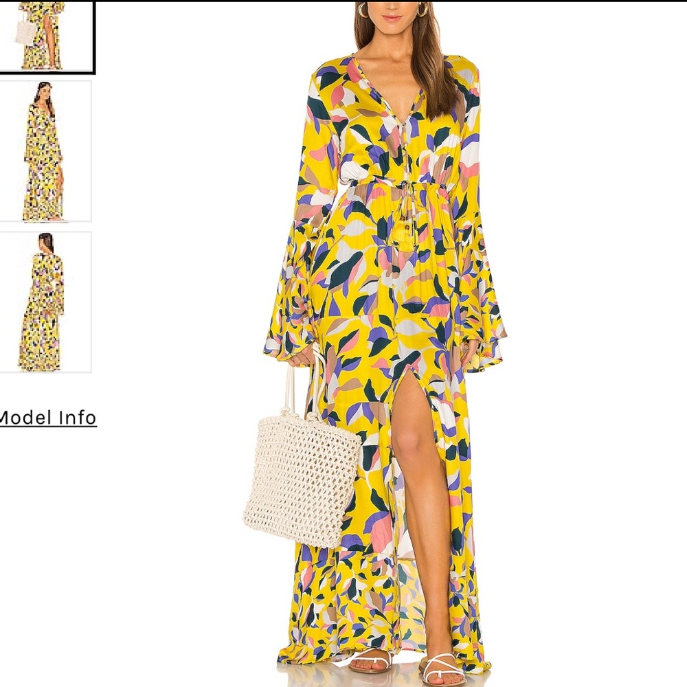 Sold Out- Maaji yellow Maxi dress. Size small